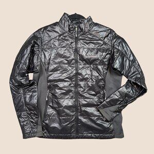 Montbell Lightweight Puffer Gorpcore Ski Outdoor Black Jacket Coat Women's Large